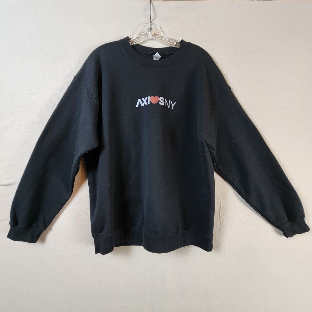 AXISNY Gildan Heavy Blend Graphic Sweatshirt Unisex Large Black
